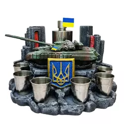 Штоф Український такн Т-64 БВ №1 декоративна підставка, тематичний Міні Бар