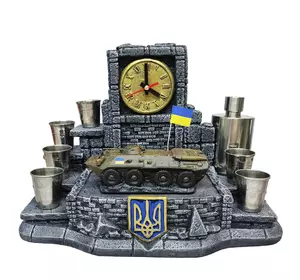 Штоф Український БТР-80 №3 декоративна підставка, тематичний Міні Бар