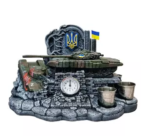 Штоф Танк Т-72Б №4 декоративна підставка, тематичний Міні Бар